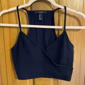 Forever 21 black crop top